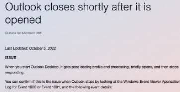 微软修复导致即时崩溃的 Outlook 错误