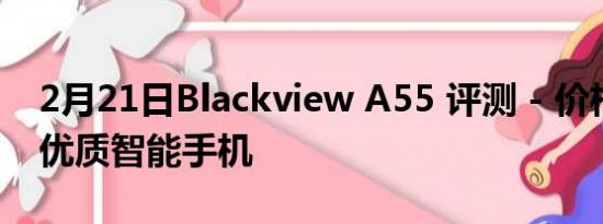 2月21日Blackview A55 评测 - 价格实惠的优质智能手机