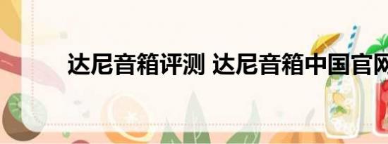 达尼音箱评测 达尼音箱中国官网