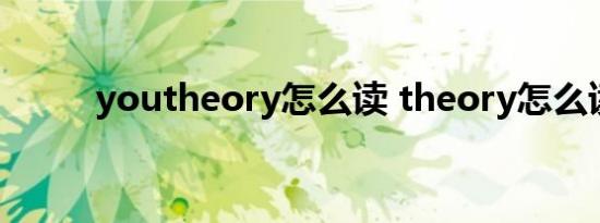 youtheory怎么读 theory怎么读